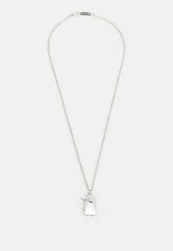 Best Sale 🔥 Icon Brand CROSS AND 🐕 DOG TAG NECKLACE - Necklace - Silver-coloured 🤩