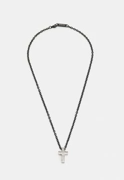 Best Sale 👏 Icon Brand ROSS PENDANT NECKLACE - Necklace - Black/silver-coloured 🤩