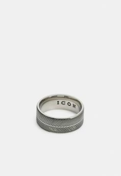 Wholesale 🤩 Icon Brand FEATHER BAND - Ring - Silver-coloured ✨