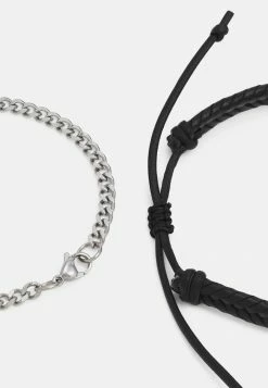 Flash Sale ❤️ Icon Brand CURB CHAIN COMBO 2 PACK - Bracelet - Black 🛒 -Icon Brand 0c96977e914a46df97dd8004ec123890