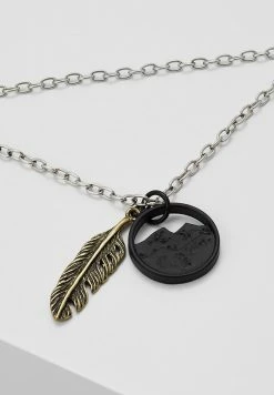 Best deal 🌟 Icon Brand SUMMIT NECKLACE - Necklace - Black ⭐ -Icon Brand 0d45459e0d074041a2765f714946a239