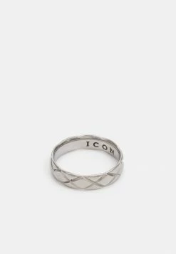Coupon 🎁 Icon Brand LUXE BAND - Ring - Silver-coloured ⭐