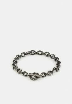 Best deal 🤩 Icon Brand DECO NUANCE T BAR BRACELET - Bracelet - Gunmetal 🧨