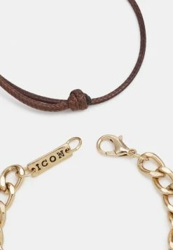 Hot Sale 🎁 Icon Brand REUNION CORD AND CHAIN COMBO 2 PACK - Bracelet - Brown ⭐ -Icon Brand 0fbd5cd3e93c4a4dab22efb79ba5fdec