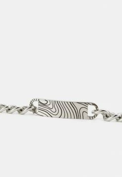 Deals 😀 Icon Brand ISOBAR ENAMEL ID BRACELET - Bracelet - Silver-coloured 🔥 -Icon Brand 169f4e1d95304d1b9053a967fd0404b6