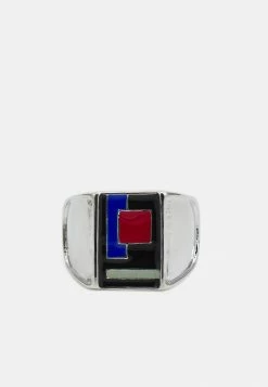 Cheapest ⭐ Icon Brand VAR CITY RECTANGLE SIGNET - Ring - Silver-coloured ⭐