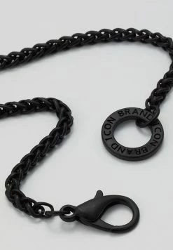 Discount ⌛ Icon Brand WHEAT LINK NECKLACE - Necklace - Black 🥰 -Icon Brand 19a3e2c6aebd490fa1665ca26a62824a