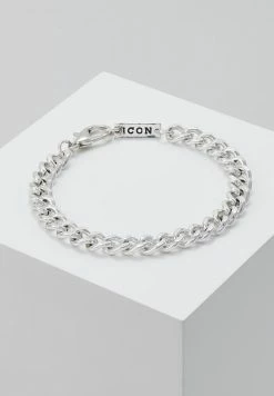 Buy 🧨 Icon Brand CHUNKY CHAIN BRACELET - Bracelet - Antique Silver-colouored 🎁