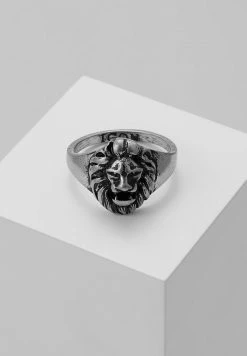 Top 10 👍 Icon Brand LION HEAD SIGNET - Ring - Silver-coloured 🔥