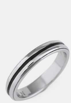Budget 🛒 Icon Brand ENGRAVED LINE BAND - Ring - Silver-coloured 🔥 -Icon Brand 23baf552fb7946b09c9c2aedf0a88729