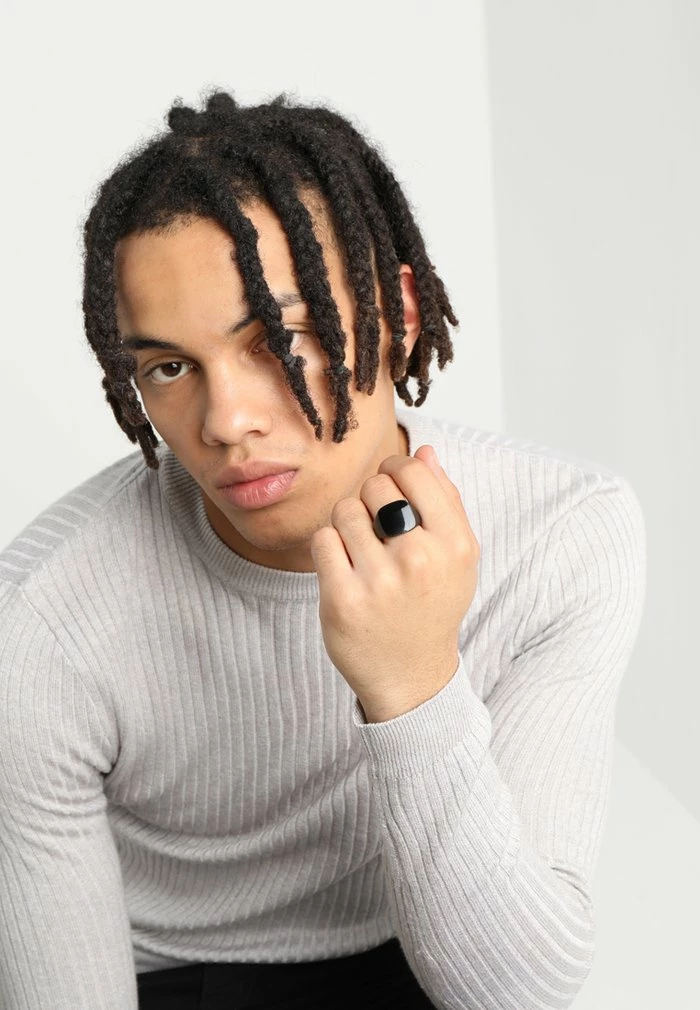 SQUARED SIGNET - Ring - black Discount ✔️ Icon Brand SQUARED SIGNET - Ring - Black ⌛ -Icon Brand 25f95c801dc04e9fa667c4608153a510