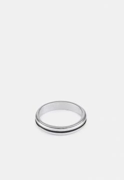 Budget 🛒 Icon Brand ENGRAVED LINE BAND - Ring - Silver-coloured 🔥 -Icon Brand 2cd4bc657c5c4cf6ab51fc9469a0e204