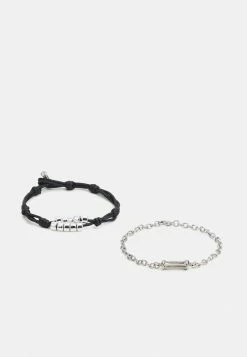 Best reviews of ✔️ Icon Brand CULTURE CLASH DOUBLE BRACELET WITH DETAILING 2 PACK - Bracelet - Silver-coloured 🔔