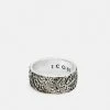 Best deal 🧨 Icon Brand CULTURE CLASH ENGRAVED BAND - Ring - Silver-coloured 😀 -Icon Brand 3ef81c47623642cca3baf7efa00803b7