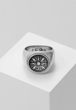 Promo 🎁 Icon Brand VASCO SIGNET - Ring - Silver-voloured 🌟