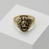Budget 🎁 Icon Brand LION HEAD SIGNET - Ring - Gold-coloured ✔️