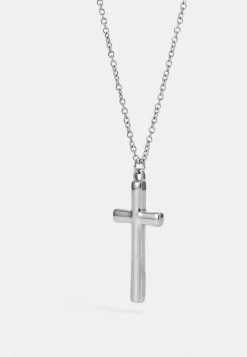 Best Pirce 😉 Icon Brand CROSS NECKLACE - Necklace - Silver-coloured ✔️ -Icon Brand 42385e0d5a984c0fbf09d96008db7588
