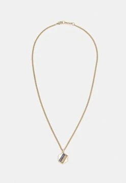 Deals 👏 Icon Brand TIGERS EYE HEXAGON NECKLACE - Necklace - Gold-coloured 🎁