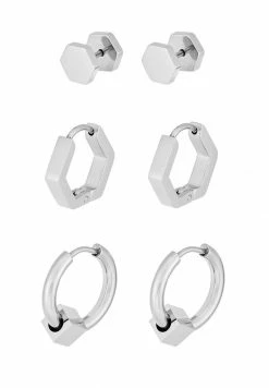Deals 🛒 Icon Brand CONVEYOR EARRING SET - Earrings - Silver-coloured ✨ -Icon Brand 495e9e5634664934a7f26cfb41467f76
