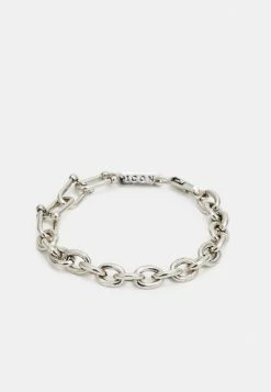 Best reviews of 👏 Icon Brand HETEROGENEOUS CHAIN BRACELET - Bracelet - Silver-coloured 🎉