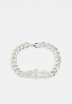 Outlet ❤️ Icon Brand AMPLIFIED CUT OUT ID BRACELET - Bracelet - Silver-coloured 😉