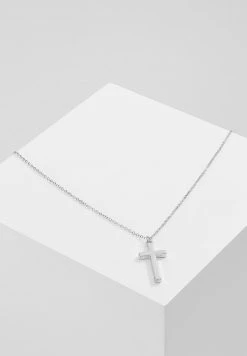 Cheap 🔥 Icon Brand CROSS TOWN NECKLACE - Necklace - Silver-coloured 🤩