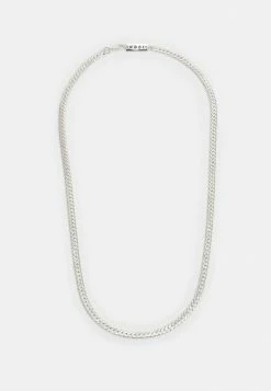Coupon ✔️ Icon Brand DESERT COMRADE FLAT SNAKE CHAIN NECKLACE - Necklace - Silver-coloured 🔥