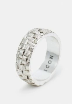 Cheapest ❤️ Icon Brand CULTURE CLASH WEAVE BAND - Ring - Silver-coloured ✨ -Icon Brand 63cdcb4f45164f95aba2b72039124721