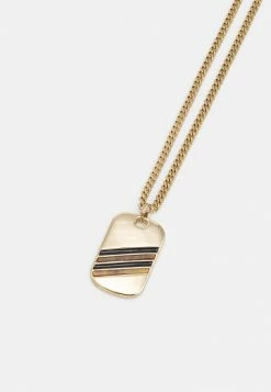 Budget 🧨 Icon Brand TIGERS EYE 🐕 DOG TAG NECKLACE - Necklace - Gold-coloured 🧨 -Icon Brand 69d0c705bc0f425cb11c1552e71529f2
