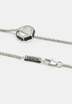 Top 10 👏 Icon Brand CARAZON PRESTINE HEXAGON NECKLACE - Necklace - Silver-coloured 🔔 -Icon Brand 6dc612553a1e42a795f69eea38c52096