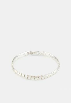 Best deal 😀 Icon Brand DESERT COMRADE FLAT SNAKE CHAIN BRACELET - Bracelet - Silver-coloured ❤️