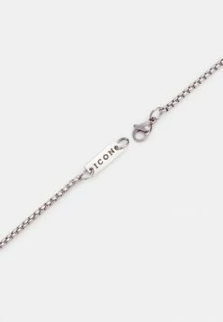 Hot Sale 👍 Icon Brand TWISTED BAR PENDANT NECKLACE - Necklace - Silver-coloured ❤️ -Icon Brand 710df0287d5e469784f6a102b529d5b0