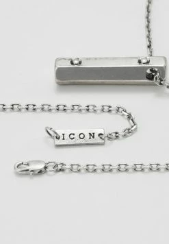 Promo 💯 Icon Brand CHUCK NECKLACE - Necklace - Silver-coloured 😍 -Icon Brand 71f8d07154244a50a5ab5fcc6d176f08