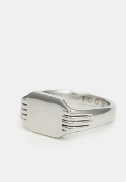 Best Pirce 😀 Icon Brand SIDE LINE ENGRAVED SIGNET - Ring - Silver-coloured 🎁 -Icon Brand 7323399a34b94a71a452b0208c9f12d8