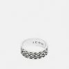 Top 10 😉 Icon Brand COLLECTIVE CONSCIENCE EMBOSSED ARROW BAND - Ring - Silver-coloured 👏