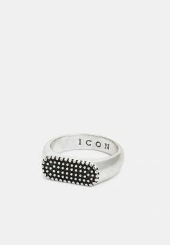 Best Sale 🧨 Icon Brand TALISMAN EMBOSSED SIGNET - Ring - Silver-coloured ⌛