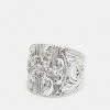 Discount ⌛ Icon Brand CULTRAL CLASH FLORAL SIGNET WITH SIDE DETAIL - Ring - Silver-coloured 😍 -Icon Brand 7d78807dc92d42ea974a6f120aefb74b