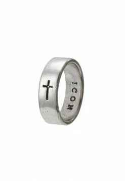 Hot Sale 🌟 Icon Brand CROSS BAND RING - Ring - Silver-coloured 😉 -Icon Brand 8b355f055c5240548668354f77c89fdf