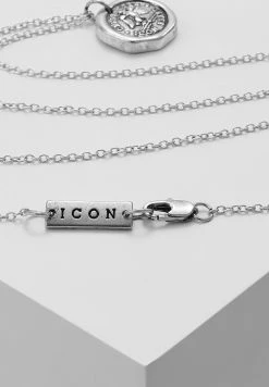Budget 🧨 Icon Brand AQUILLA NECKLACE - Necklace - Silver-coloured 👏 -Icon Brand 8c6dd732361f41dba9852db88d209516