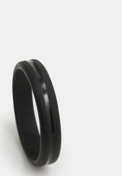 Top 10 🛒 Icon Brand ENGRAVED LINE BAND RING - Ring - Black 🤩 -Icon Brand 8d2a9fd736504dc38d35b9236d0ab32c