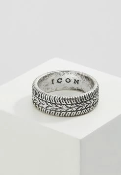 Best reviews of ❤️ Icon Brand SICK & TYRED - Ring - Silver-coloured ✔️