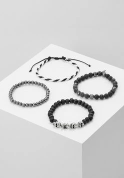 Wholesale 🥰 Icon Brand TRY HARD COMBO 4 PACK - Bracelet - Black 🤩
