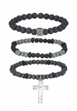 Budget ⌛ Icon Brand PARTHIAN BRACELET 3 PACK - Bracelet - Silver-coloured 🔥 -Icon Brand 903acf9ba2bf4005a9bbdc7284a6b347