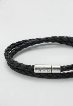 Best deal ✨ Icon Brand FACE THE WRAP - Bracelet - Black 🎁 -Icon Brand 954aadc4a45942b58e636cf48d8d6ae6