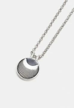 Budget 💯 Icon Brand ART DECO SUN NECKLACE - Necklace - Silver-coloured ✨ -Icon Brand 95abcd68fb304c83a2746aa9cf4a159c