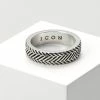 Flash Sale ❤️ Icon Brand HERRING BONE BAND RING - Ring - Silver-coloured 🥰 -Icon Brand 9866b0a3d8404402b9f8ae09dde435d2