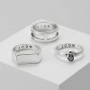 Best Pirce 😉 Icon Brand LINEAR RING 3 PACK - Ring - Rhodium 🌟 2 Best Pirce 😉 Icon Brand LINEAR RING 3 PACK - Ring - Rhodium 🌟 -Icon Brand 9a57fbbca10944129fe61a6f3dcadda1