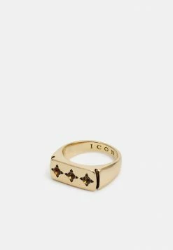 Best reviews of 😍 Icon Brand STELLAN SIGNET - Ring - Gold-coloured 💯