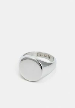 Brand new 😉 Icon Brand SMALL ROUND SIGNET - Ring - Silver-coloured 🔥
