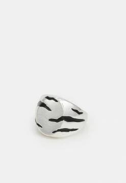 Outlet 🌟 Icon Brand TIGERLILY SCRATCHED SIGNET - Ring - Silver-coloured 🤩